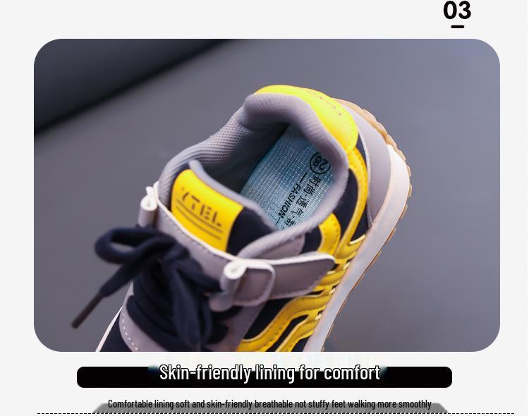 Autumn 2025 Kids' Lightweight Leather Casual Shoes - Unisex German Trainer Style