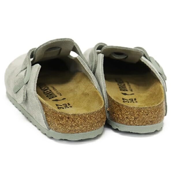 Birkenstock 1029214 Boston Suede Leather Pure Narrow 37cm Sandals, Sage, Width, (Approx. 9.8 inches).