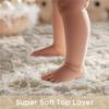 2x2m Super Soft Plush Round Rug Mat Fluffy White Carpets for Living Room Home Decor Bedroom Kid Room Decoration Salon Thick Pile Rug