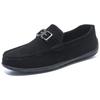 Zulishi Herrenschuhe Herbst und Winter neue Slipper weichsohlige atmungsaktive Freizeitschuhe ein Pedal täglich Doudou Schuhe Herren Set Hilfe