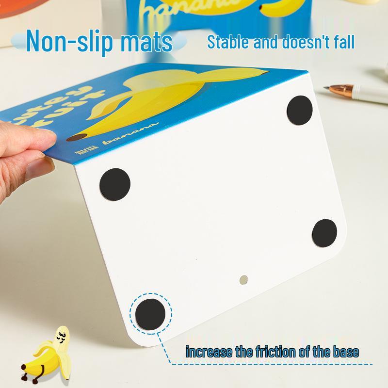 Cute Metal Bookends for Students - Book Clips & Desktop Storage Supports