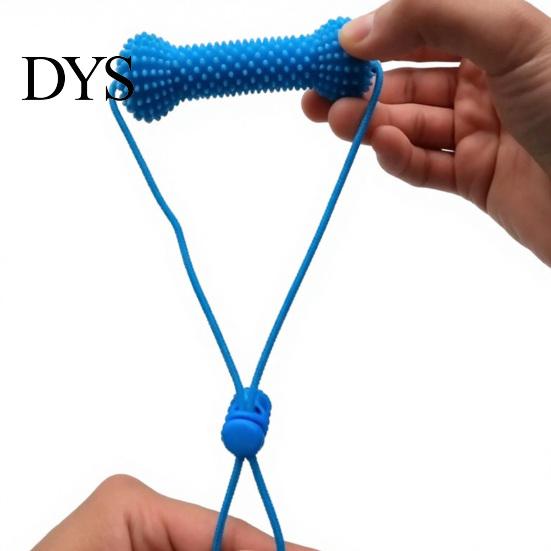Canine Dental Prop Dog Tooth Brushing Helper, Pet Chewable Toy, Dual-Action Oral Back Molar Cleaning Toy Care Tool for Teeth, Removing Tartar