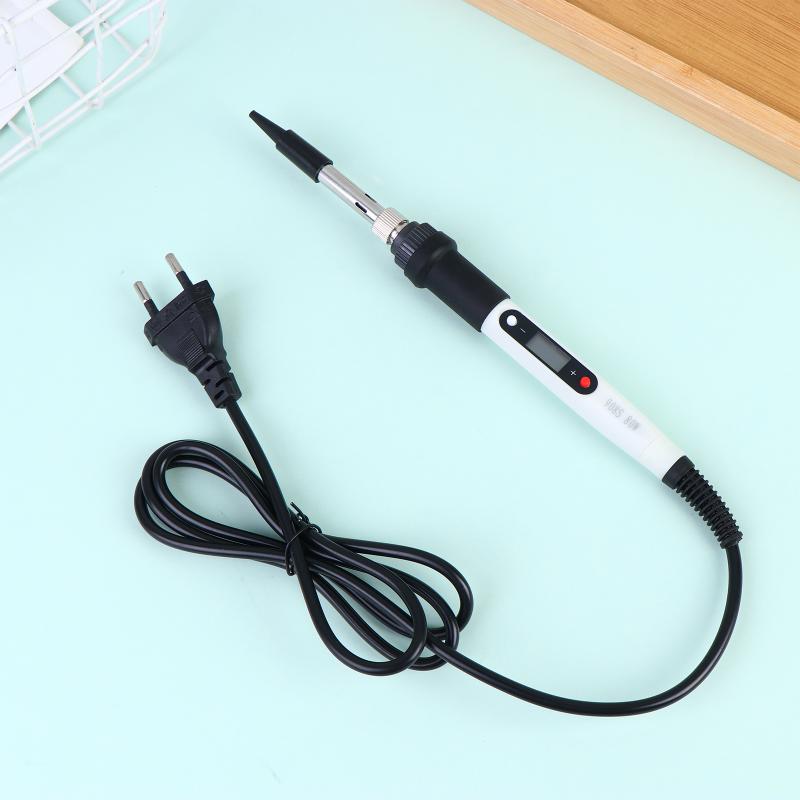 80W Digital Electric Soldering Iron Set Kit 220V 110V Temperature Adjustable LCD Display Solder Welding Iron Tool Tips