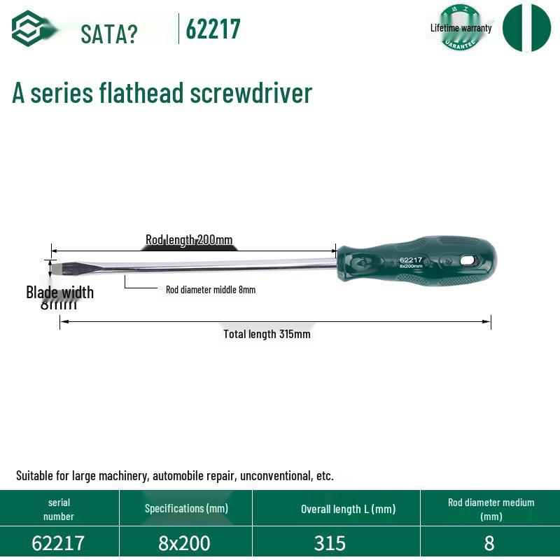 Sata Stubby Screwdriver Set: Phillips, Slotted, Flathead, Torx