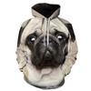 Winter Animal Print Hoodie Men Women Casual Loose Fit Sweatshirt