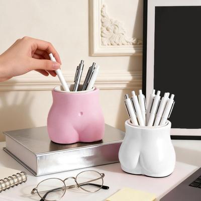 Stifthalter Süße Po-Form Schreibtisch-Organizer Heilende Atmosphäre Aufbewahrungsbox für Stifte Make-up-Pinsel Bürobedarf