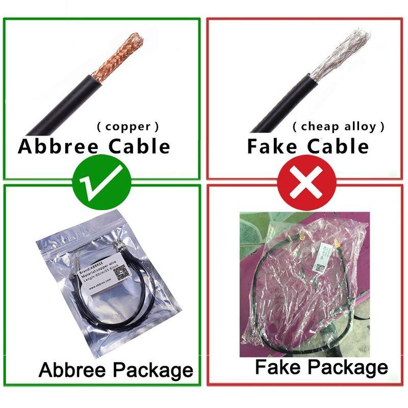ABBREE AR-152 AR-148 Tactical Antenna SMA-Female Coaxial Extend Cable for Baofeng UV-5R UV-82 UV-9R PLUS Walkie Talkie