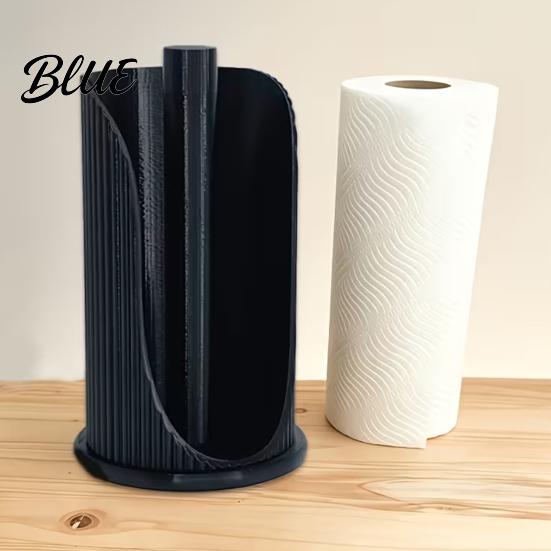 Easy Access Paper Print PLA Roll Holder Vertical Striped Towel Rack Modern 3D Standing Durable