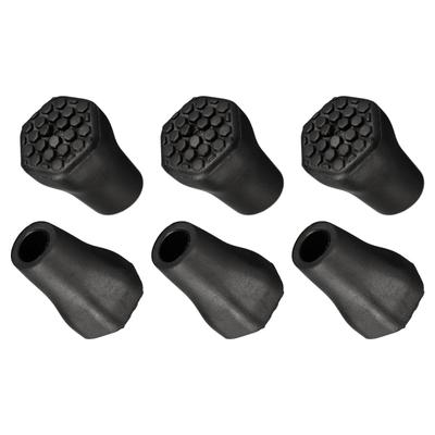 PATIKIL Trekking Pole Tips 6 Pieces Mountaineering Ski Cane Tip Protector Replacement Accessories Add Grip for Hiking Pole