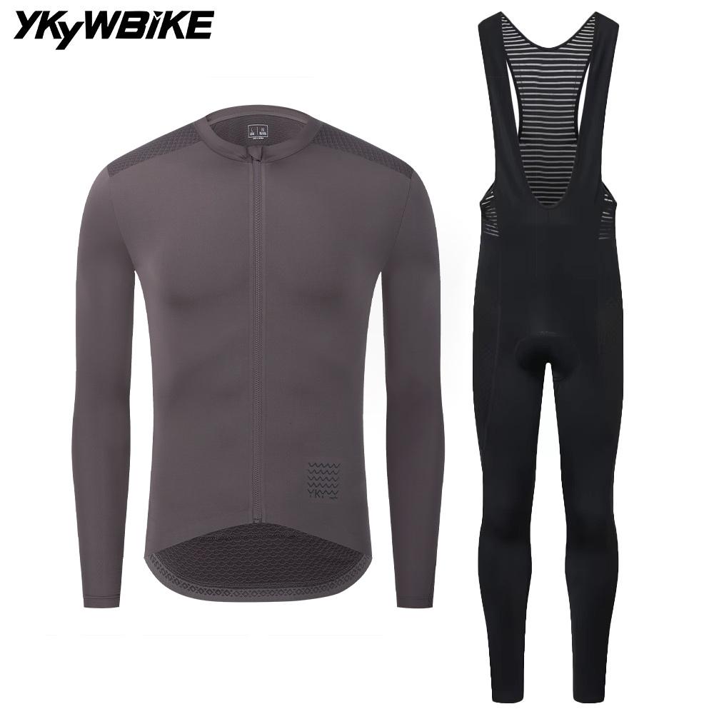 2026 Autumn Breathable  Men's Cycling Sets Long Sleeve Long Bib Pants  Bicycle Clothes Man Cycling Maillot Road Bike Kit Cycling Clothing