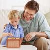 Euro Dollar Saving Money Box Handmade Wooden Cash Vault Piggy Bank with Money Goals Numbers for Kids Adults Gifts