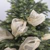 Gold & Silver Christmas Tree Decorations: Mesh Ribbon & Ornaments