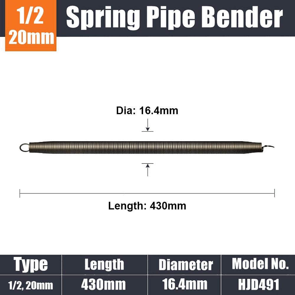 1Pcs 420mm Wire Pipe Bending Tool 3/8 1/2 3/4 Curve Spring Wire Tube  Manual Tool