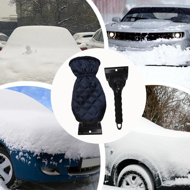 Car Ice Scraper Warm Waterproof Shovel Winter Car Windshield Snow Ice Brush For SUV Truck Sedan Scooter Vehicle RV Roof Road