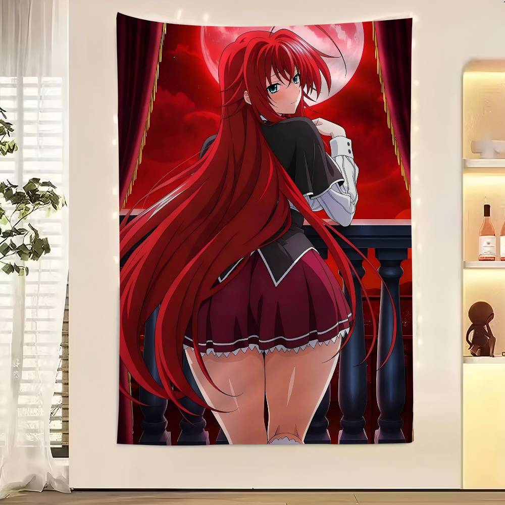 Anime High School DxD DIY Sticky Colorful Tapestry Wall Hanging Bohemian Wall Tapestries Mandala Wall Art Decor