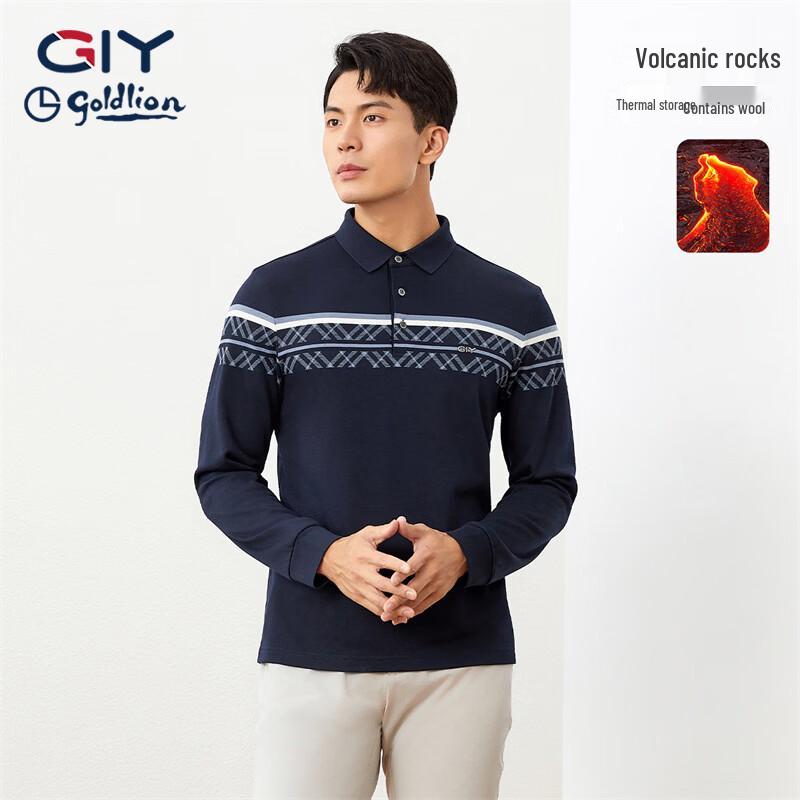 Goldlion Men s Long-Sleeve POLO Shirt M