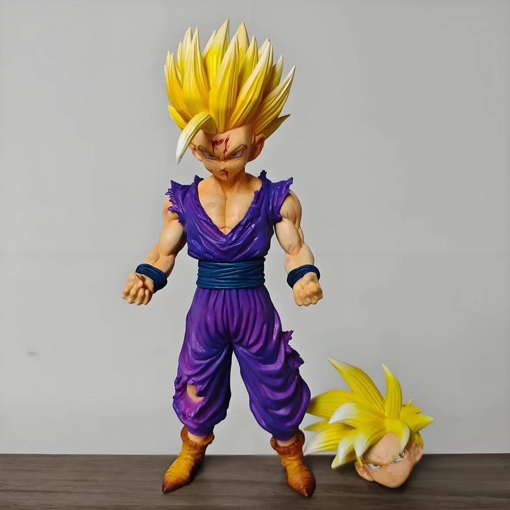 24cm Dragon Ball Gohan Standing Position Super Saiyan 2 Anime Figure Model Statue Collection Desktop Decoration Ornament Toys