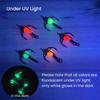 ICERIO 10PCS Lifelike Egg Bead Treble Hooks Glow Ice Fishing High Carbon Steel Sharp Barbed Fishing Hooks for Trout & Salmon