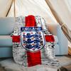 1PC England Football Crest Printed Soft Flannel Blanket Throw for Adult Bedroom Living Room Sofa Camping Travel Fan gifts Christmas Gifts