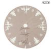 Tree Skirt Round Cover Fabric Red 92cm Christmas Tree Skirt for Holiday Xmas Home Decorations