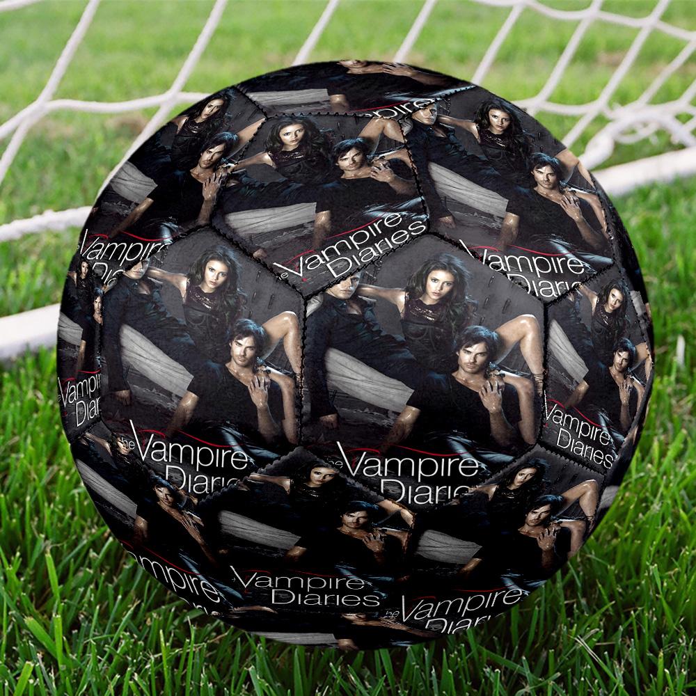 The Vampire Diaries Print Size 5 Soccer Ball, Standard Match Football for Sports Game and Team Practice, Ideal Gift for Soccer Fans