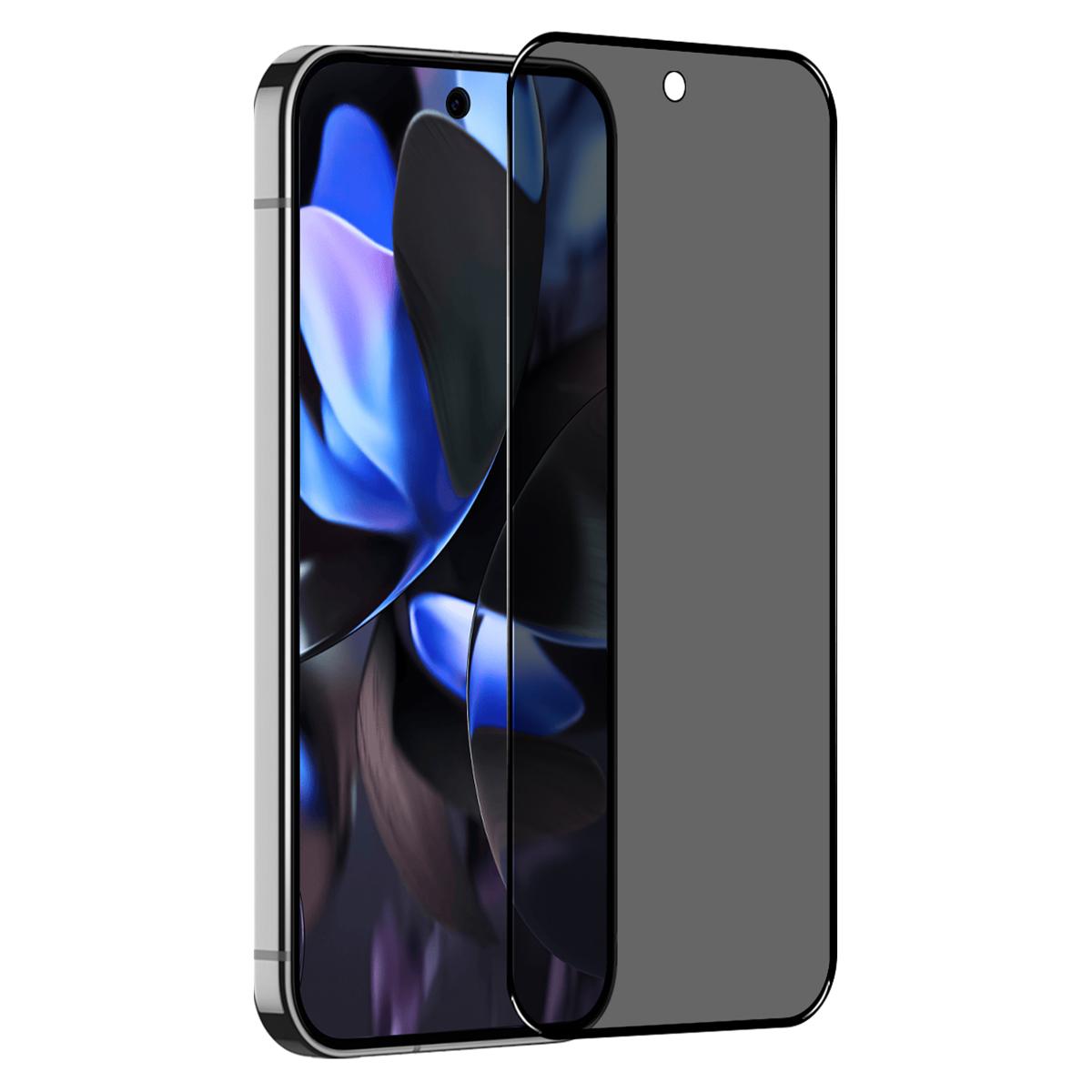 

NORTHJO A++ For Google Pixel 9/Pixel 9 Pro Privacy Screen Protector Support Fingerprint Unlock High Aluminium-Silicon Glass 0.3mm Film Type A