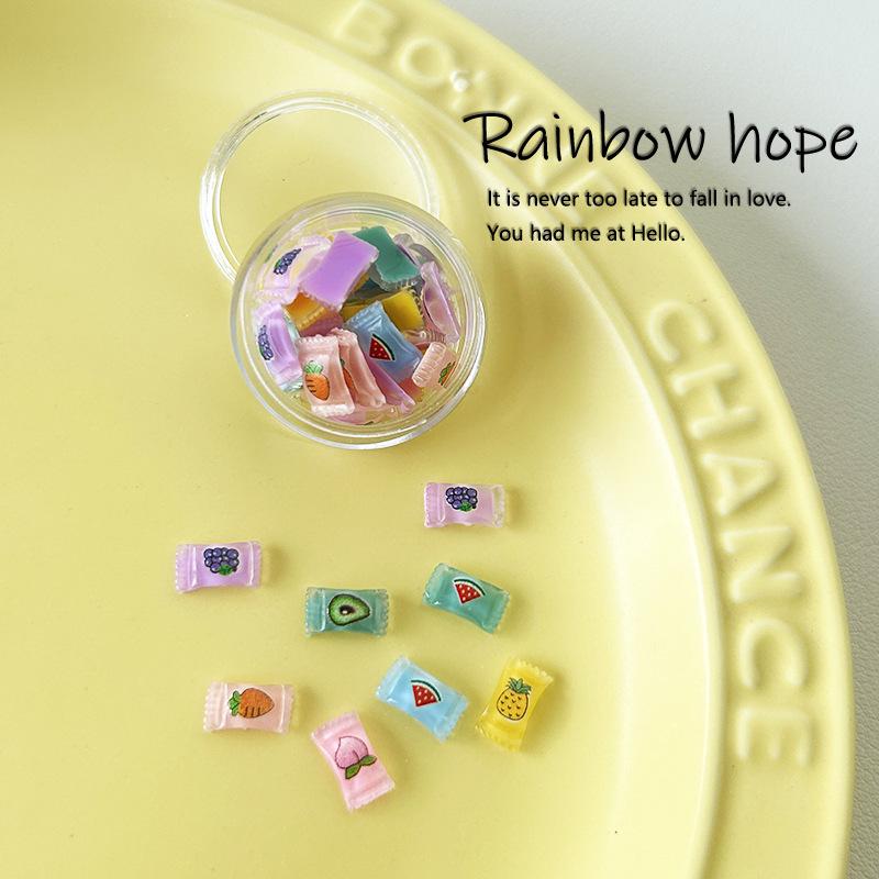Cartoon Ice Cream & Donut Resin Nail Art Accessories