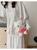 Hello Kitty Cat Plush Cartoon Backpack For Girls Casual Travel Soft Material