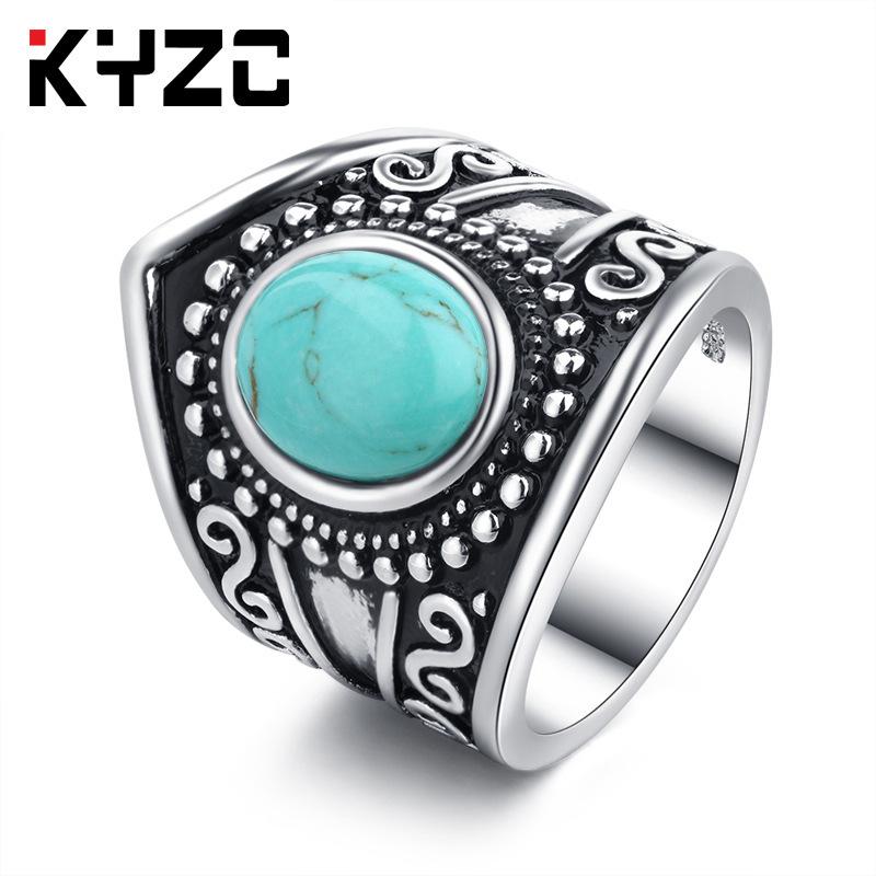 Jewelry Jewelry, Bohemian Round Turquoise Rings For Men And Women, High Quality Seiko