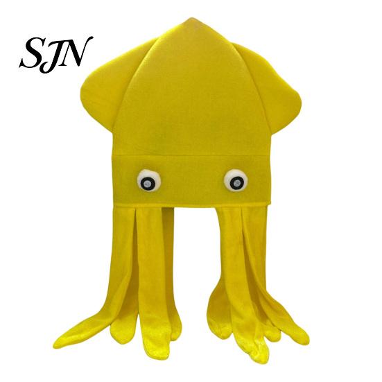 Accessori Divertenti per Photo Booth Cappello Polpo con Tentacoli, Cappello Peluche Creativo per Festa Cosplay Costume Morbido in Flanella e Fotografia, Copricapo Novità