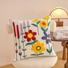 Embroidered Countryside Style Flower Cushion Covers For Home Sofa Bed Throw Pillowcase Living Room Decorative
