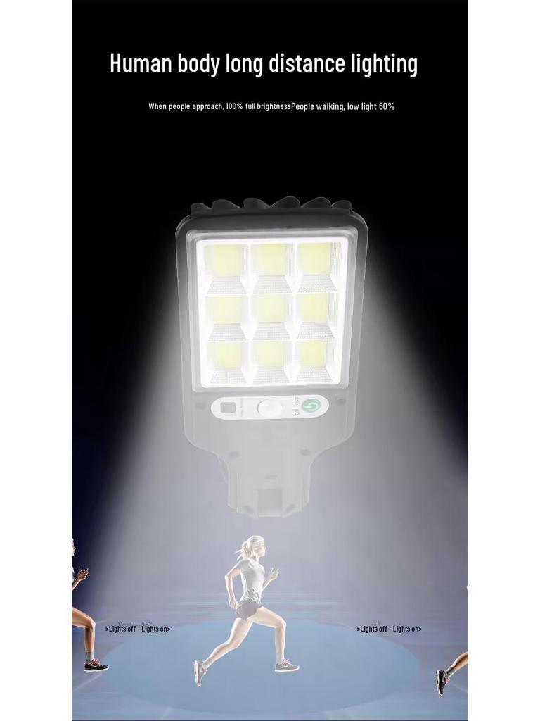 Waterproof LED Solar Street & Garden Light with Motion Sensor