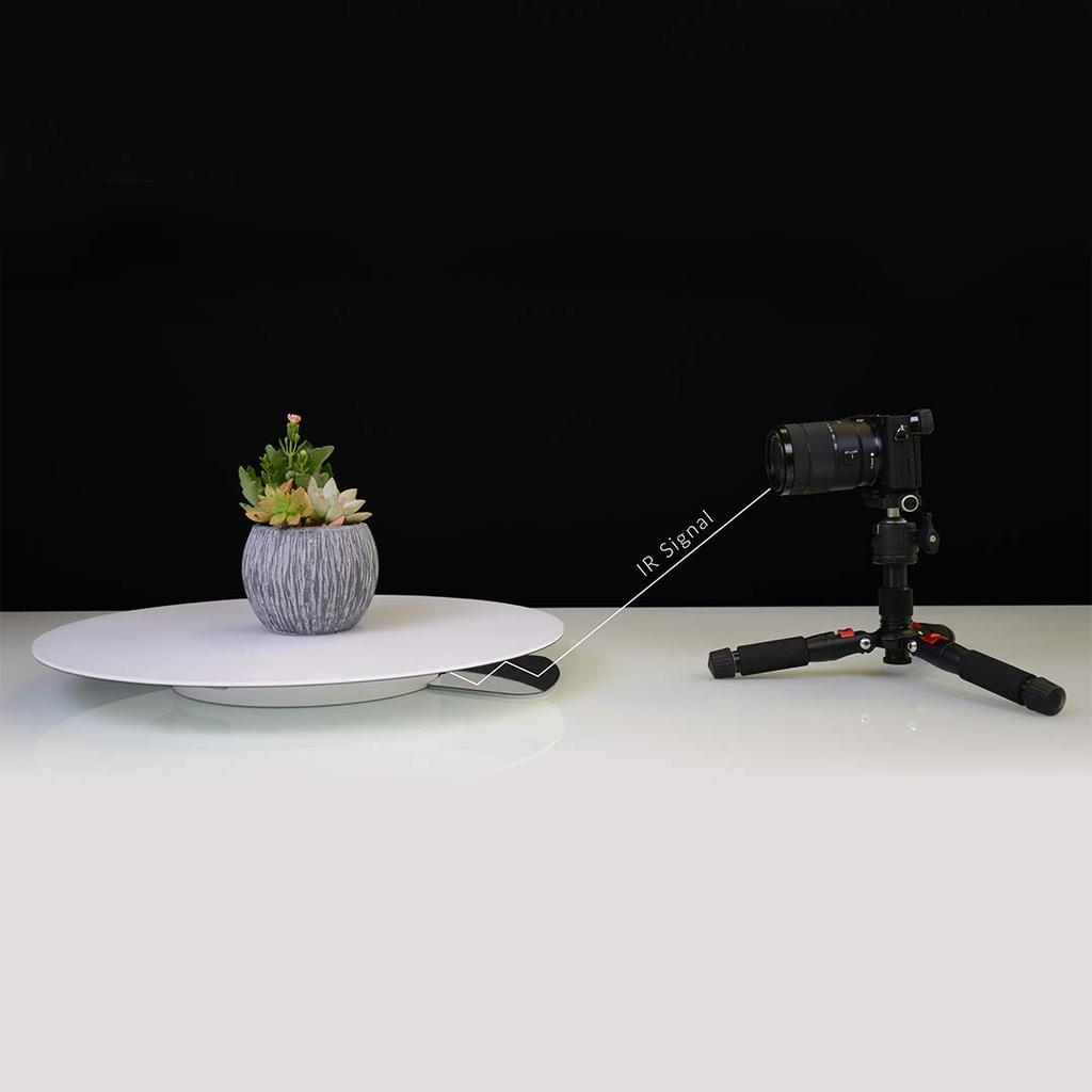 Foldio3 Komplettset 60 cm tragbare Fotostudio-Lichtbox mit 360-Grad-Smart-Drehteller und Erweiterungskit ORANGEMONKIE erstes Fotostudio