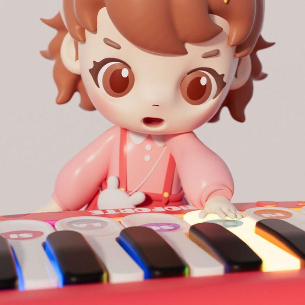 Simulation Pocket Piano Keyboard Toy Lights Sounds Electronic Keyboard Piano  Children Preschool