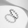 MODIAN 925 Silver Vintage Stars Eternity Stackable Finger Ring Retro Exquisite Bands Rings For Women Fine Jewelry