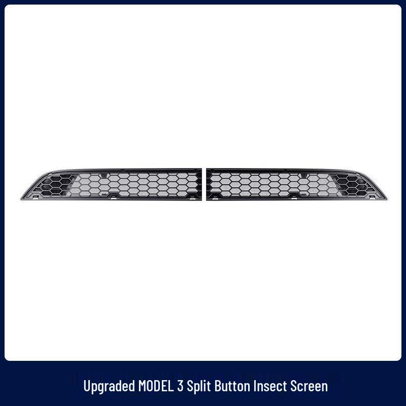 Custom-fit Detachable Insect Screen and Water Deflector for Tesla Model 3/Y