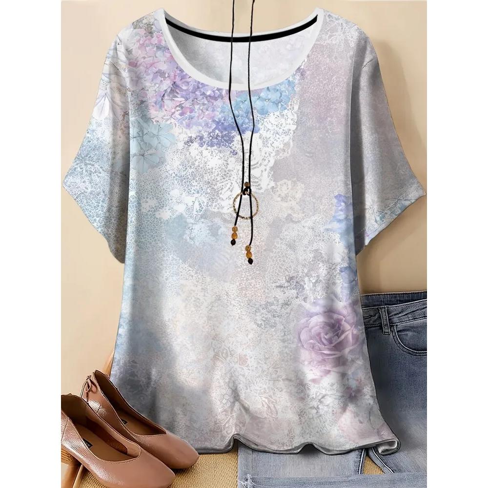 Fashion Versatile Loose Women's Top Short Sleeve Casual Comfortable T-Shirts Women’s