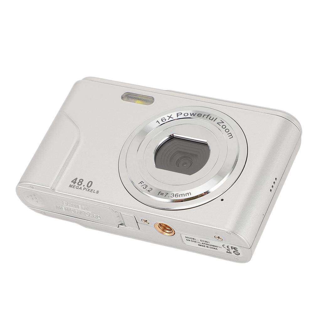 1080P Digital Camera for Kids Adults 48MP   Camera with 16X Digital Zoom 2.4 Inch   Display Compact Point and Shoot Camera Anti Shake