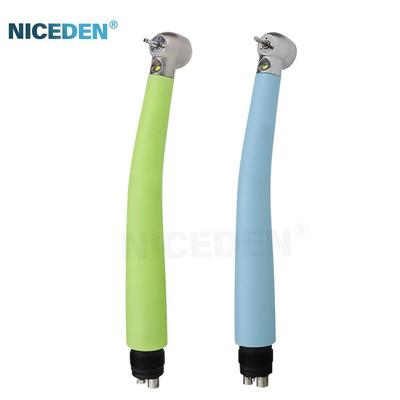 Selbstleuchtendes LED Dental Turbinen Handstück Buntes LED Licht Elektrische Stromquelle OEM/ODM Druckknopf Handstück Hochpolymeres Material