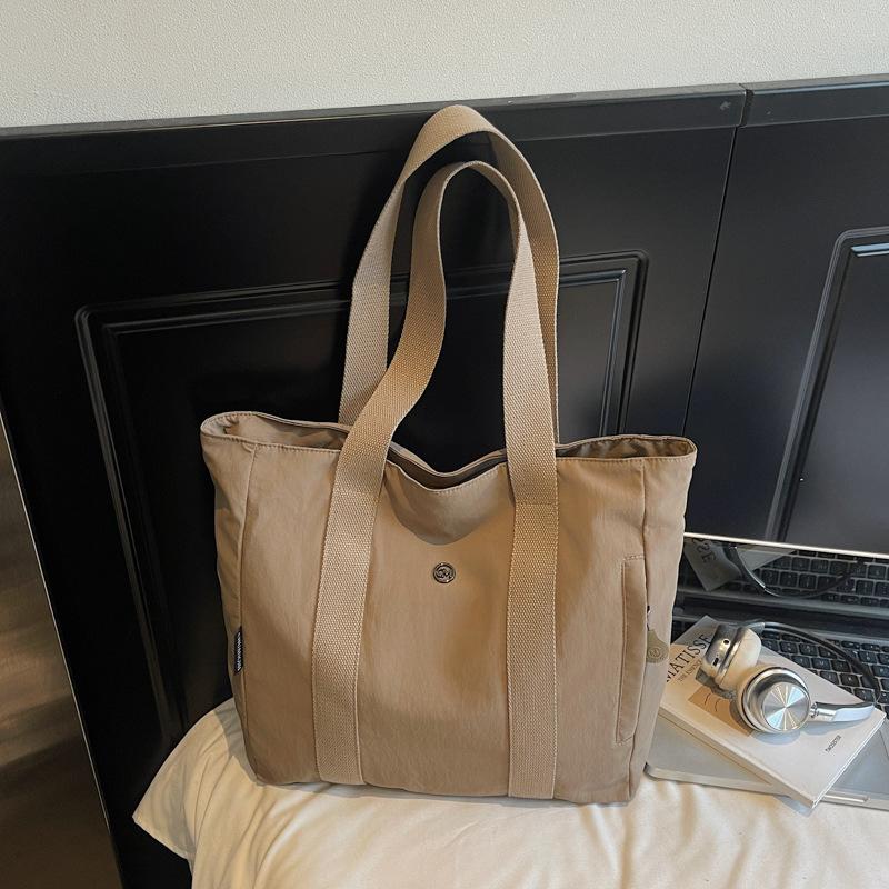 Large capacity canvas tote canvas bag, go to work, go out, high value commuting literature and art student clothing, shoulder bag
