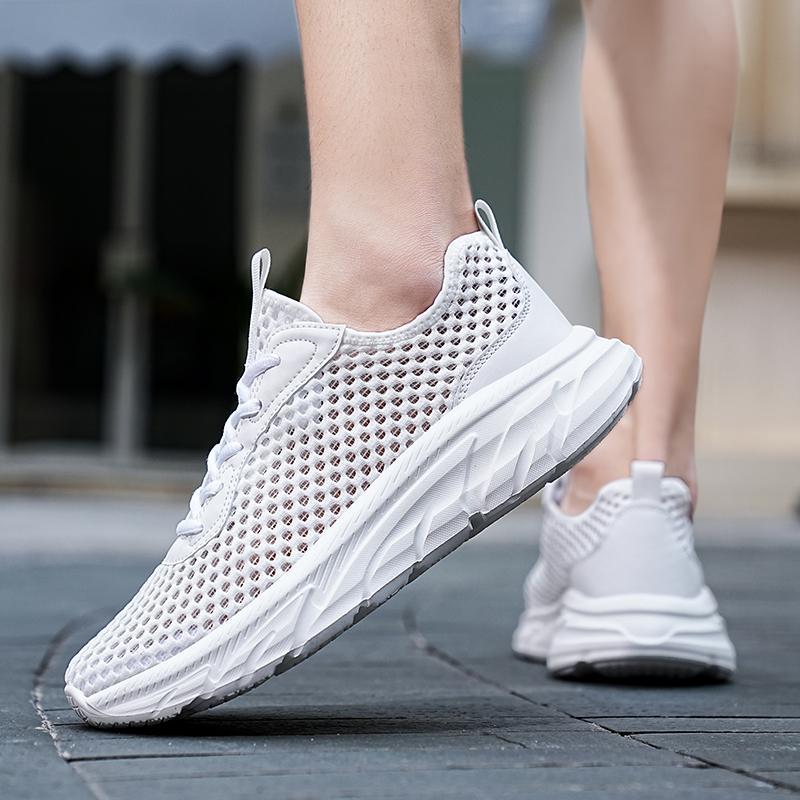 Herrenschuhe in Übergröße atmungsaktive Sneaker Mesh Mode Laufschuhe Herren Sommer Plateau Freizeitschuhe Spot