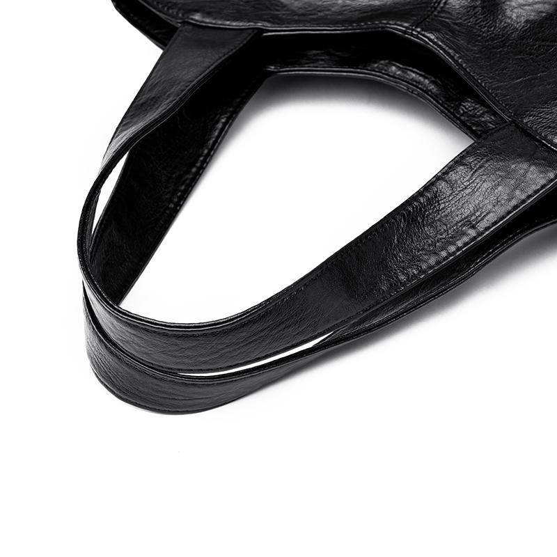 Women's Shoulder Bag Large Capacity Mother Bag Soft Leather Handbag with Coin Purse Crossbody Bag for Women