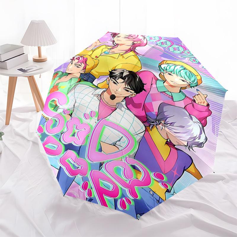 1pc Soda Pop: Outdoor Umbrella with Automatic Opening, Foldable Design, 8-Rib Iron Frame - Perfect for Fans, Travelers, Daily Use, and Gifts!A069