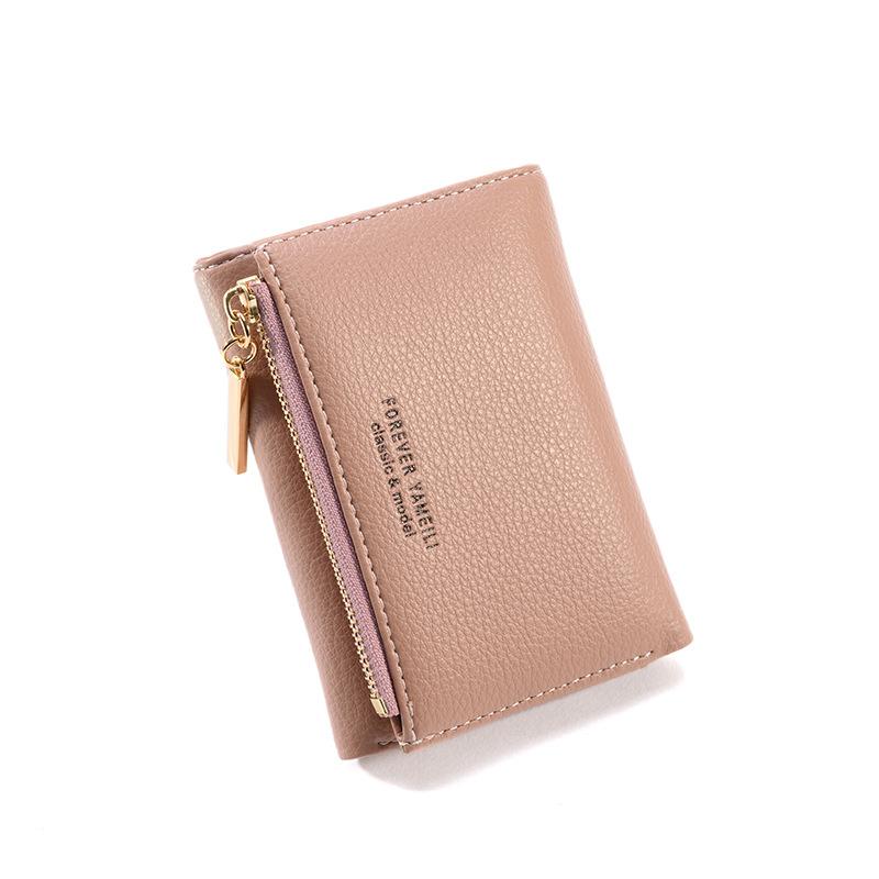 Simple Women's Wallet Short Leather Clutch Purse Female Money Clip High Quality Card Holder