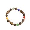 New Chinese Style Agarwood, Hetian Jade, Red Agate, Amber, Lapis Lazuli Multi-Gemstone Bracelet (Oil-Free)