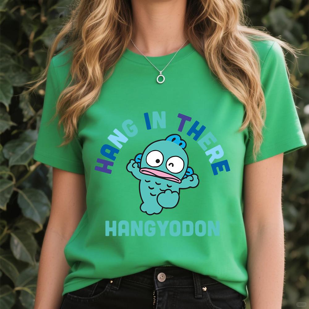 Unisexs Hangyodon Cheer Up Print Soft Cotton Summer Fashion T Shirt Casual Comfy Daily Wear Summer Top