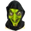 Halloween Flesh-colored Witch Mask, Haunted House Escape Room Costume, Prank Female Witch Headgear, Role-playing Prop