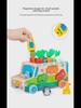 Kids' Educational Farm Orchard Toy Car with Building Blocks and Pull Carrot Puzzle