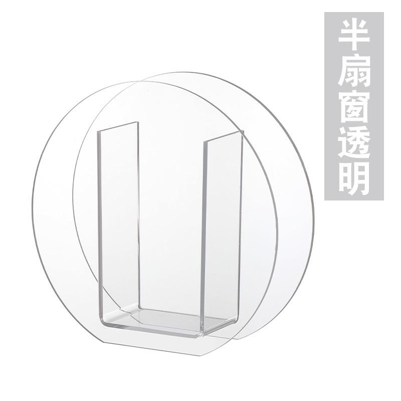 Modern Vase Transparent Colorful Creative Geometric Vase for Flowers Centerpiece Small Fish Tank Home Office Table Decor