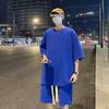 Teen Boys' Trendy Waffle Knit Summer Sports Set - Shorts & Short Sleeve T-shirt